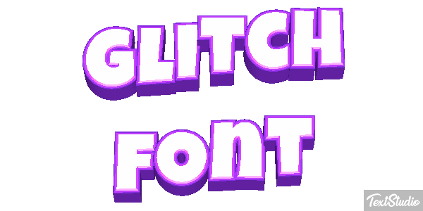 Glitch Font Texteffekt