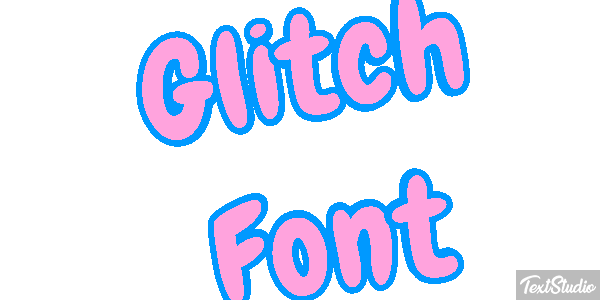 Glitch Font Texteffekt