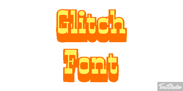 Glitch Font Texteffekt
