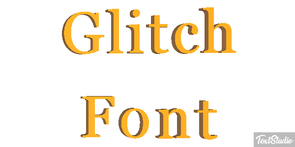 Glitch Font Texteffekt