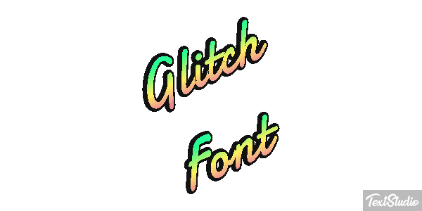 Glitch Font Texteffekt
