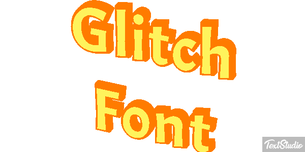 Glitch Font Texteffekt