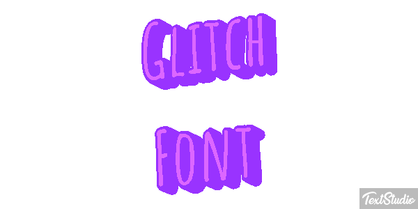 Glitch Font Texteffekt