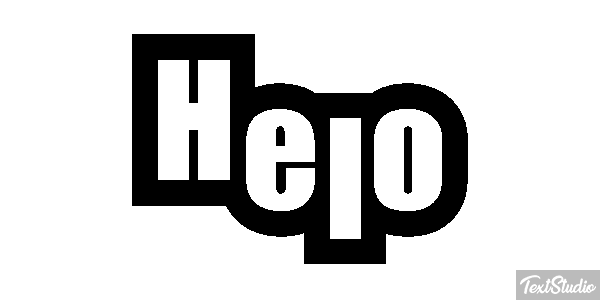 Helo Effet de texte