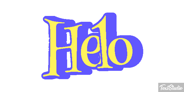 Helo Effet de texte