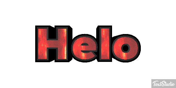 Helo Effet de texte