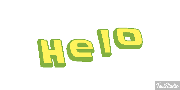 Helo Effet de texte