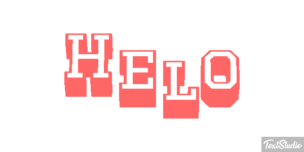 Helo Effet de texte