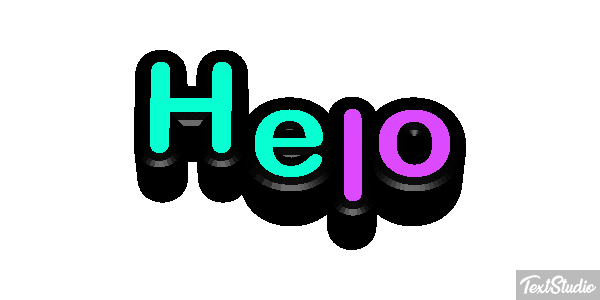 Helo Effet de texte