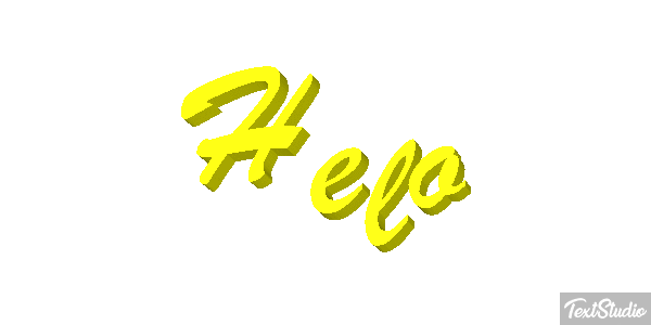 Helo Effet de texte