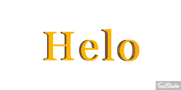 Helo Effet de texte