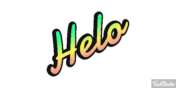 Helo Effet de texte