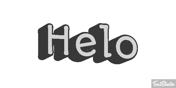 Helo Effet de texte