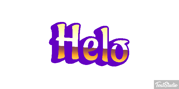 Helo Effet de texte
