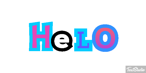 Helo Effet de texte