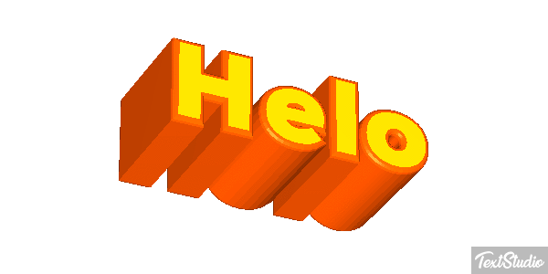 Helo Effet de texte