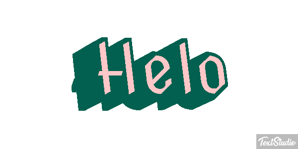 Helo Effet de texte