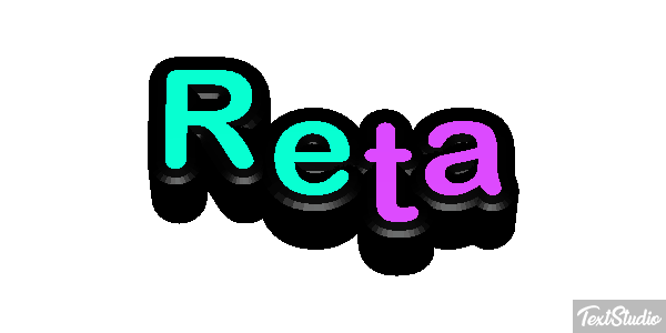 Reta Efeito do texto