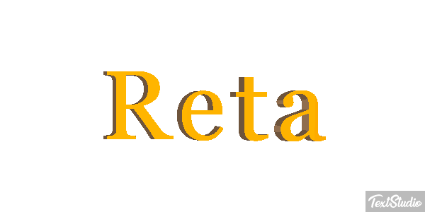 Reta Efeito do texto