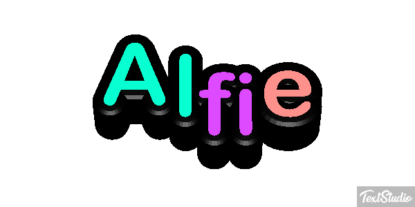 Alfie Text effect