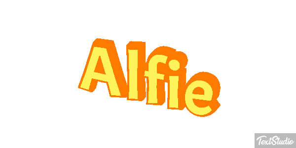 Alfie Text effect
