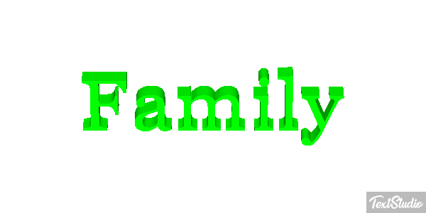 Family Efekt tekstowy