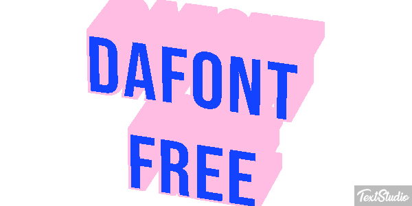 Dafont Free Text effect