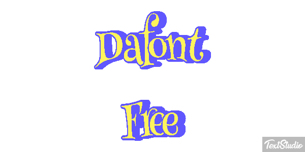 Dafont Free Text effect