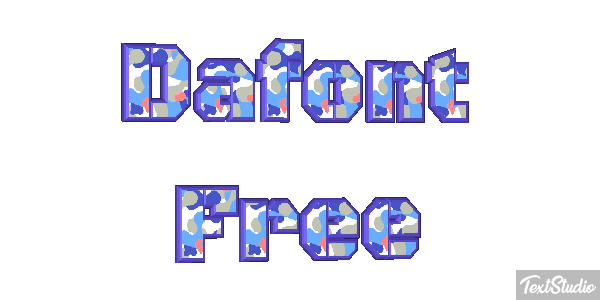 Dafont Free Text effect