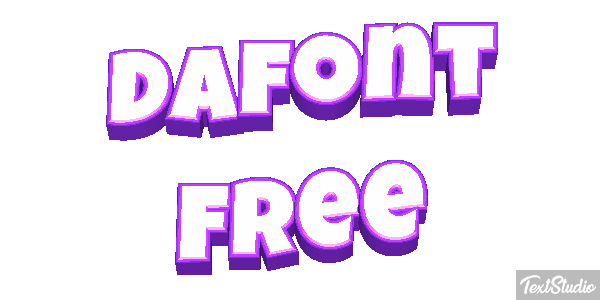 Dafont Free Text effect