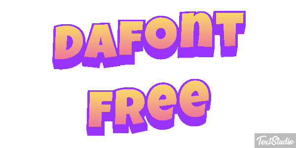 Dafont Free Text effect