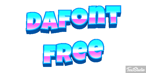 Dafont Free Text effect