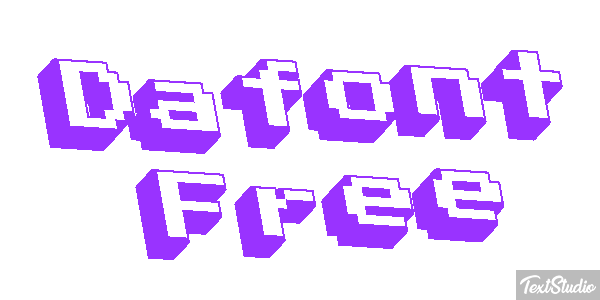 Dafont Free Text effect