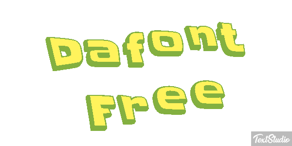 Dafont Free Text effect