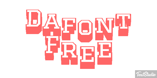 Dafont Free Text effect