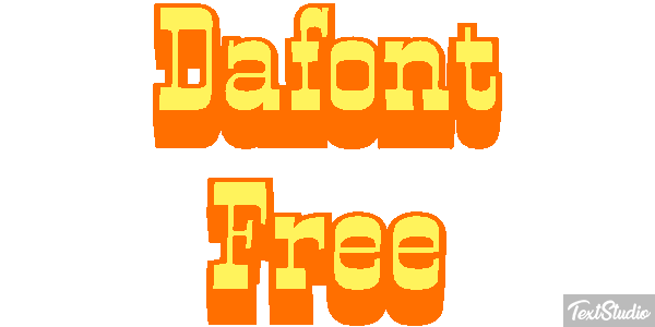 Dafont Free Text effect