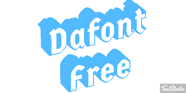 Dafont Free Text effect