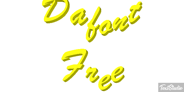 Dafont Free Text effect