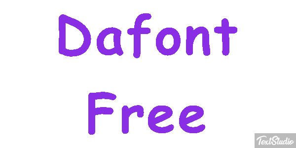 Dafont Free Text effect