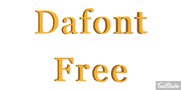 Dafont Free Text effect