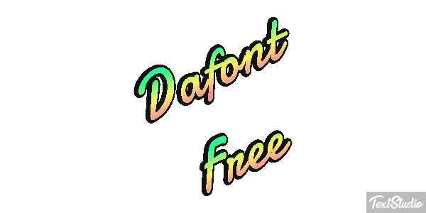 Dafont Free Text effect
