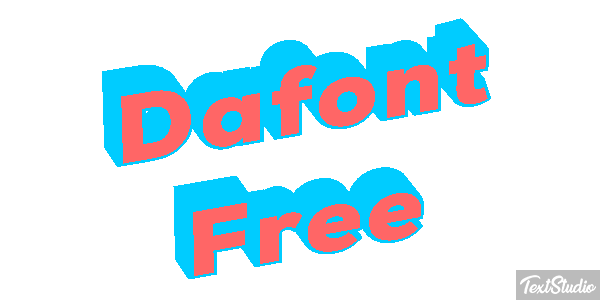 Dafont Free Text effect