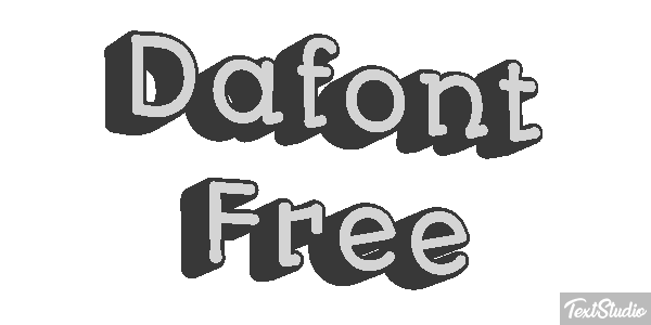 Dafont Free Text effect