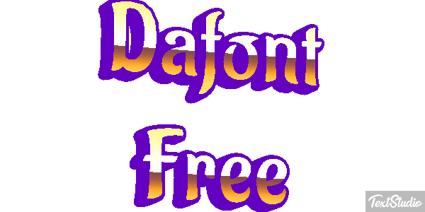 Dafont Free Text effect
