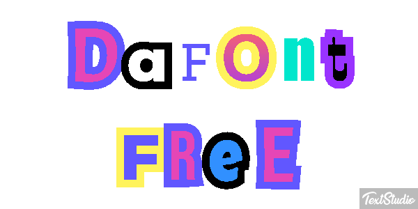 Dafont Free Text effect