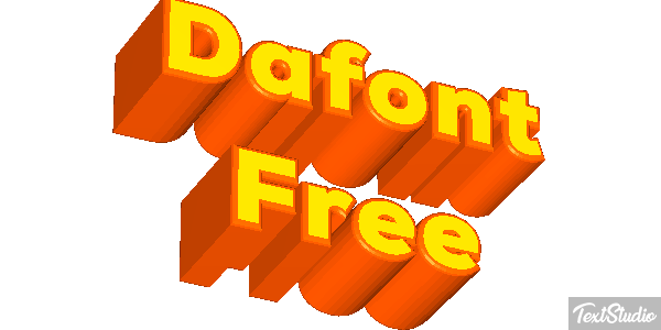 Dafont Free Text effect