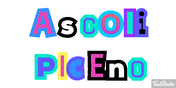 Ascoli Piceno Effetto testo
