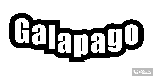 Galápago Efeito do texto