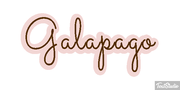 Galápago Efeito do texto
