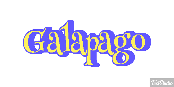 Galápago Efeito do texto